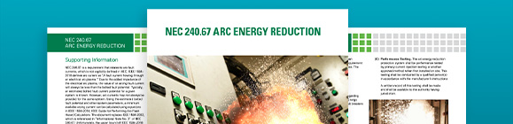 NEC 240.67 arc flash reduction technical paper