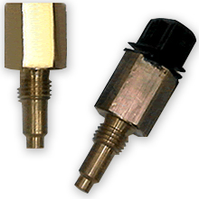Two U.S. Sensor thermistor probes, before and after environmental testing